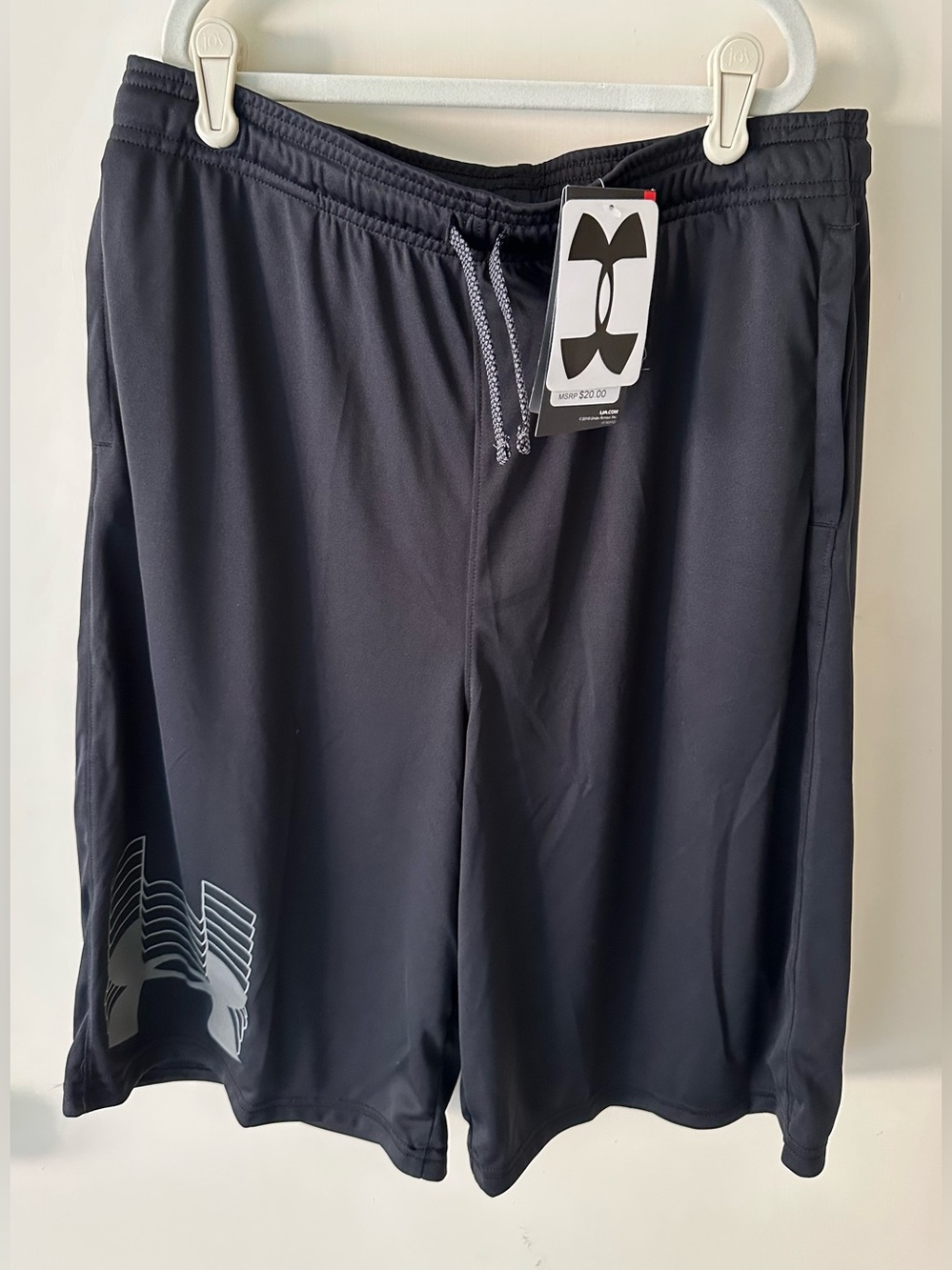 NWT Black Under Armour Boys Prototype Logo Shorts Size YXL Youth XL